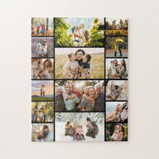 Create Your Own Custom 16 Photo Collage Legpuzzel (Verticaal)