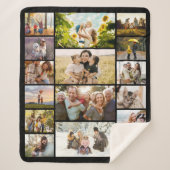 Create Your Own Custom 16 Photo Collage Sherpa Deken (Voorkant)