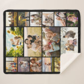 Create Your Own Custom 16 Photo Collage Sherpa Deken (Voorkant (horizontaal))