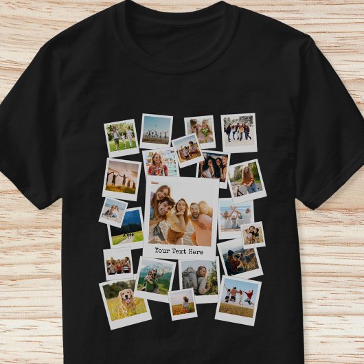 Create Your Own Custom 21 Photo Collage T-shirt
