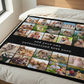 Create Your Own Custom 25 Photo Collage Fleece Deken