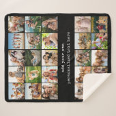 Create Your Own Custom 25 Photo Collage Sherpa Deken (Voorkant (horizontaal))