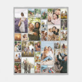 Create Your Own Custom 28 Photo Collage Fleece Deken (Voorkant)