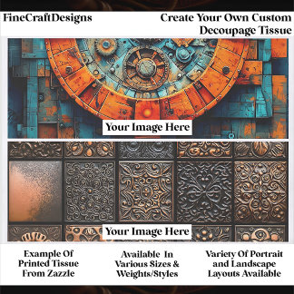 Create Your Own Custom 2 Photo Landscape Decoupage Tissuepapier