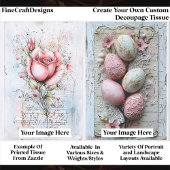 Create Your Own Custom 2 Photo Portrait Decoupage Tissuepapier