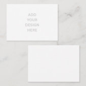 Create Your Own Custom 3.5" x 2.5" White Visitekaartje (Voorkant / Achterkant)