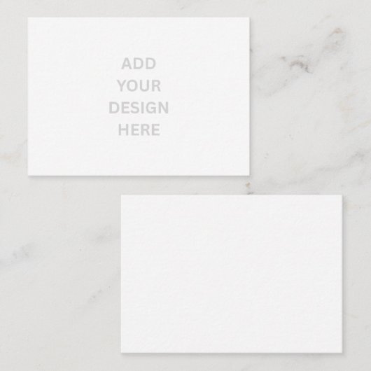 Create Your Own Custom 3.5" x 2.5" White Visitekaartje (Voorkant / Achterkant)