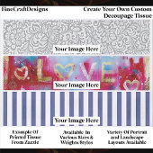 Create Your Own Custom 3 Photo Landscape Decoupage Tissuepapier