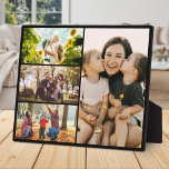 Create Your Own Custom 4 Photo Collage Fotoplaat<br><div class="desc">Make your own photo display plaque featuring 4 of your cherished photo memories in a modern grid style photo collage. Simply add your pictures for custom photo home decor or personalized gift for family and friends.</div>