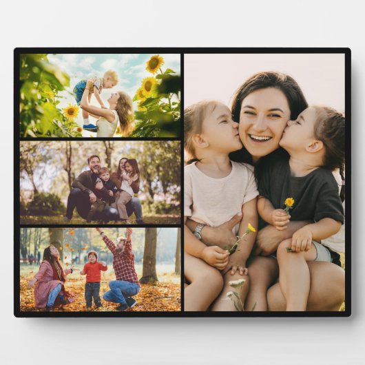 Create Your Own Custom 4 Photo Collage Fotoplaat (Voorkant)