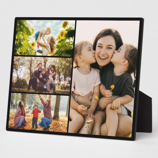 Create Your Own Custom 4 Photo Collage Fotoplaat (Zijkant)