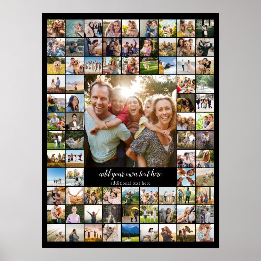 Create Your Own Custom 79 Photo Collage Poster (Voorkant)