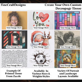 Create Your Own Custom 9 Photo Landscape Decoupage Tissuepapier