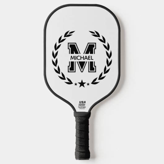 Create Your Own Custom Branded Monogram Pickleball Paddle (Voorkant)