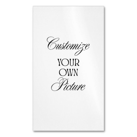 Create Your Own Custom Business Card Magnet Magnetisch Visitekaartje (Voorkant Verticaal)