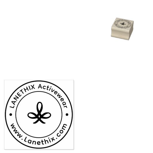 Create Your Own Custom Business Logo Rubber Stamp Rubberstempel (Gestempeld)