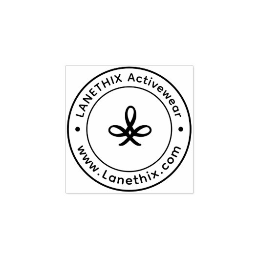 Create Your Own Custom Business Logo Rubber Stamp Rubberstempel (Afrduk)