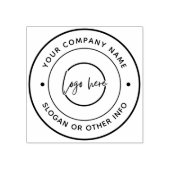 Create Your Own Custom Business Logo Rubber Stamp Rubberstempel (Afrduk)
