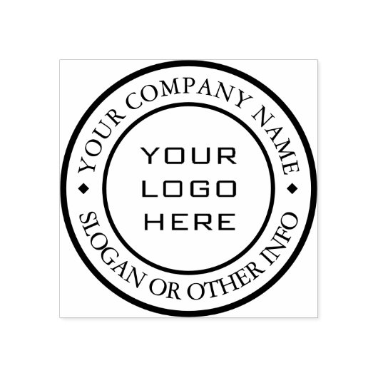 Create Your Own Custom Business Logo Rubberstempel (Afrduk)