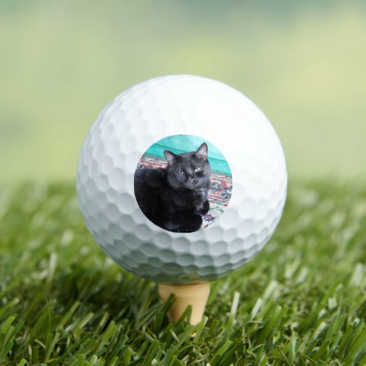Create Your Own Custom Cat Owner Gift Pet Golfballen (Insitu Shirt)