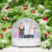 Create Your Own Custom Christmas Photo Sneeuwbol (Kerstmis)