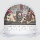 Create Your Own Custom Christmas Photo Sneeuwbol (Achterkant)