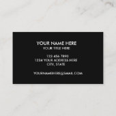 Create Your Own Custom Corporate Logo  Visitekaartje (Achterkant)