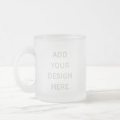 Create your own custom design 10oz matglas koffiemok (Links)