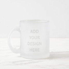 Create your own custom design 10oz matglas koffiemok