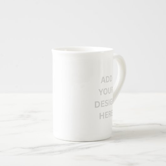 Create Your Own Custom Design Bone China Mug Porselein Kop (Voorkant rechts)