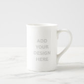 Create Your Own Custom Design Bone China Mug Porselein Kop (Rechts)