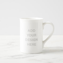 Create Your Own Custom Design Bone China Mug Porselein Kop