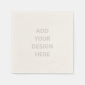 Create Your Own Custom Design Ecru Cocktail Paper  Servet (Voorkant)