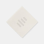 Create Your Own Custom Design Ecru Cocktail Paper  Servet (Hoek)