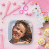 Create Your Own Custom Family Photo Papieren Bordje (Feest)