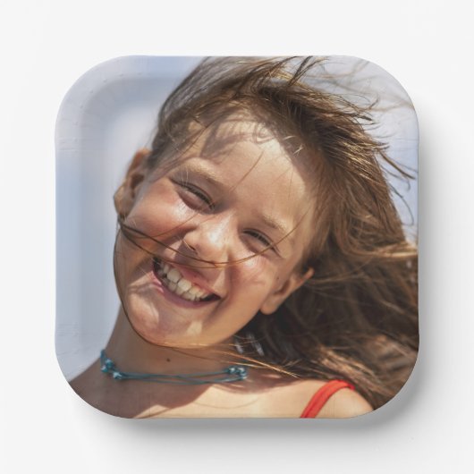 Create Your Own Custom Family Photo Papieren Bordje (Voorkant)