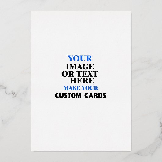 Create Your Own Custom Foil Invitations Folie Uitnodiging (Voorkant)