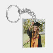 Create Your Own Custom Graduate 2 Photo Sleutelhanger (Voorkant Links)