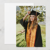 Create Your Own Custom Graduate Photo Aankondiging (Voorkant / Achterkant)