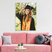 Create Your Own Custom Graduate Photo Canvas Afdruk (Insitu (Woonkamer))