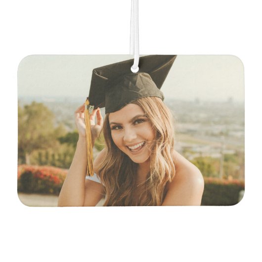 Create Your Own Custom Graduate Photo Luchtverfrisser (Voorkant)