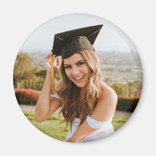 Create Your Own Custom Graduate Photo Magneet (Voorkant)
