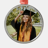 Create Your Own Custom Graduate Photo Metalen Ornament (Voorkant)