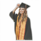 Create Your Own Custom Graduate Photo Sticker (Voorkant)