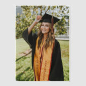 Create Your Own Custom Graduate Photo Vellum Uitnodigingen (Voorkant)
