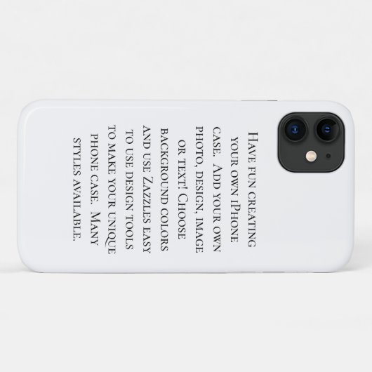 Create Your Own Custom iPhone Case (Achterkant (horizontaal))