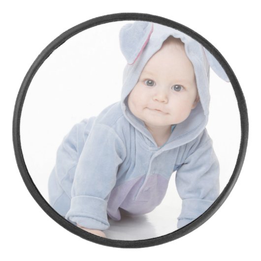 Create Your Own Custom Kids Children Photo Modern Hockey Puck (Voorkant)
