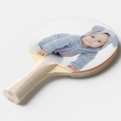 Create Your Own Custom Kids Children Photo Modern Tafeltennisbatje (Voorkant Gekanteld)