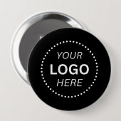 Create Your Own Custom Logo Design 4'' Round Ronde Button 4,0 Cm (Voorkant /achterkant)