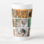 Create your own custom made 9 photo personalized latte mok (Voorkant)
